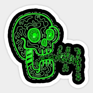 Skull Blah Sticker